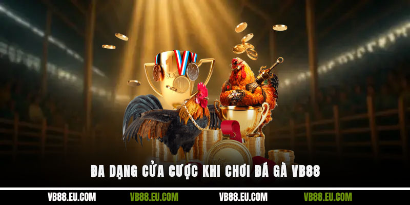 Đa dạng cửa cược khi chơi đá gà VB88